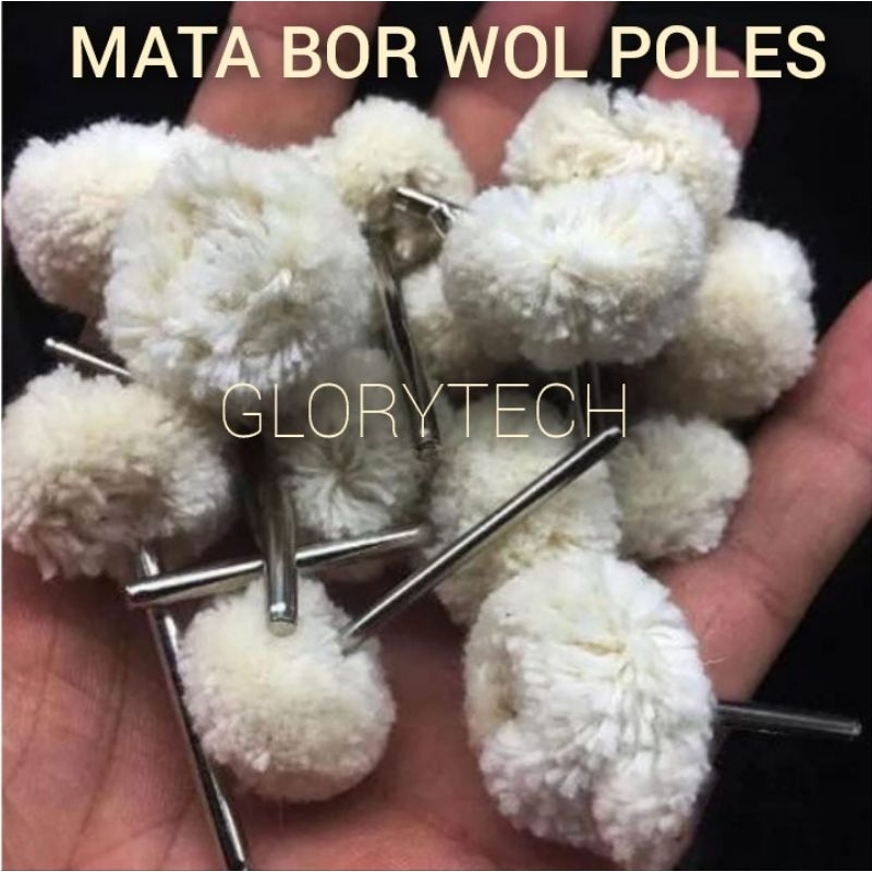 MATA BOR WOL POLES / WOL POLISHER PUTIH BULU / WOL POLISHING