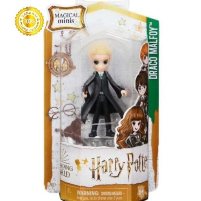 DRACO MALFOY full black uniform Magical Minis Harry Potter SERI 1 Magical Minis Original SPIN MASTER