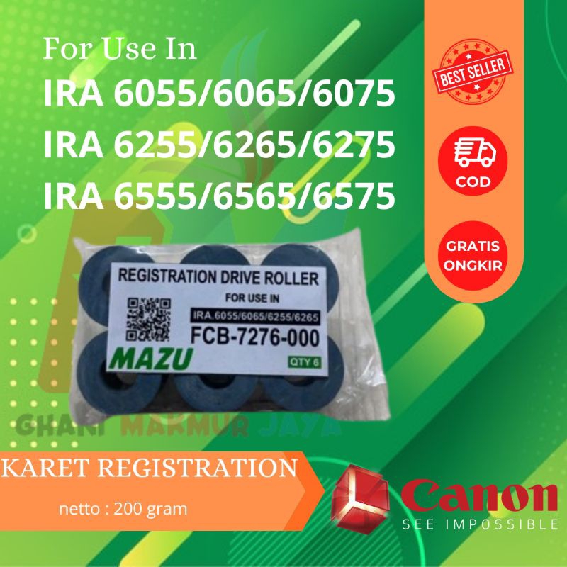 Karet Registration / Regist Mesin Fotocopy IRA 6075/6275/6575
