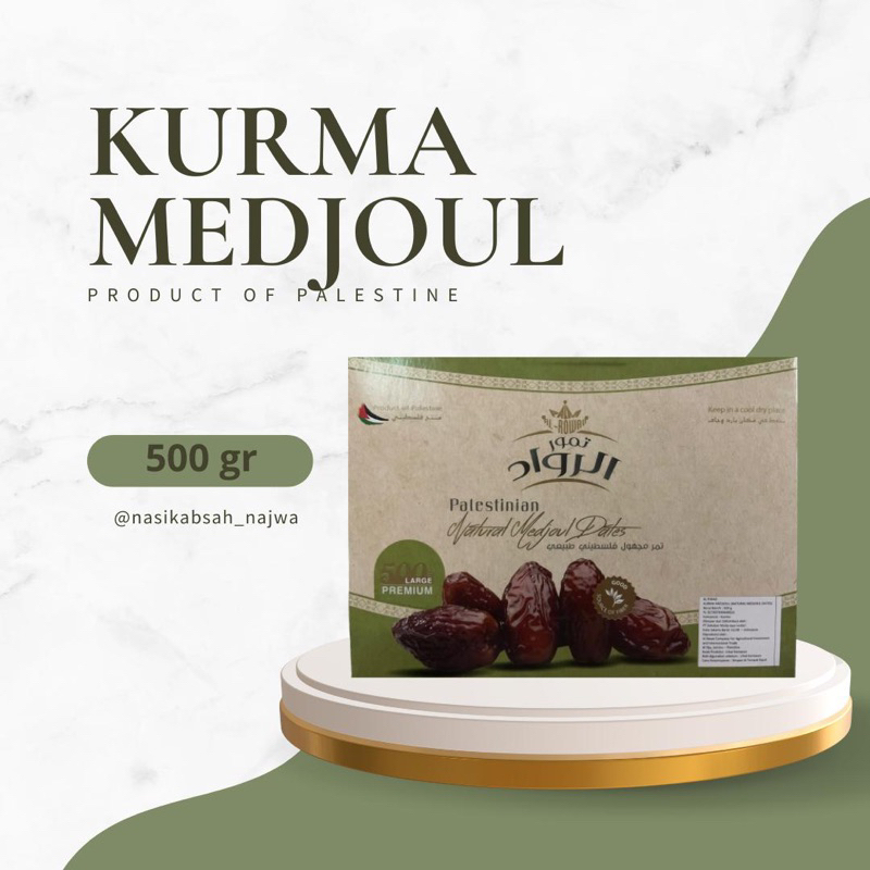 

Kurma Medjool Palestinian 500 gr Large