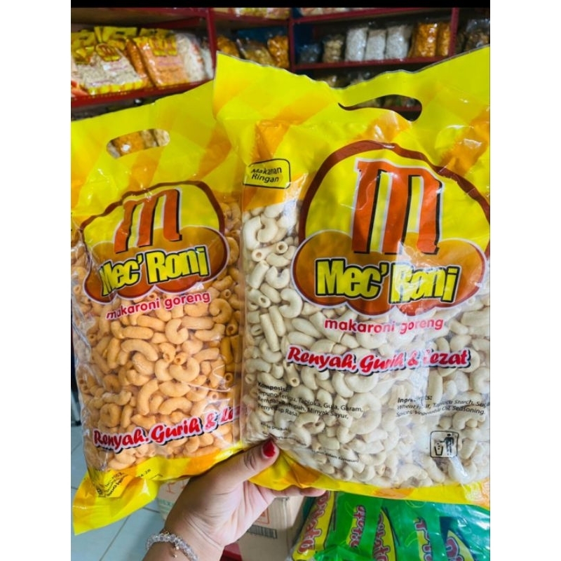 

McC's Roni Makanoni Goreng Renyah Guwiyah & Lezat /mecroni balado & original