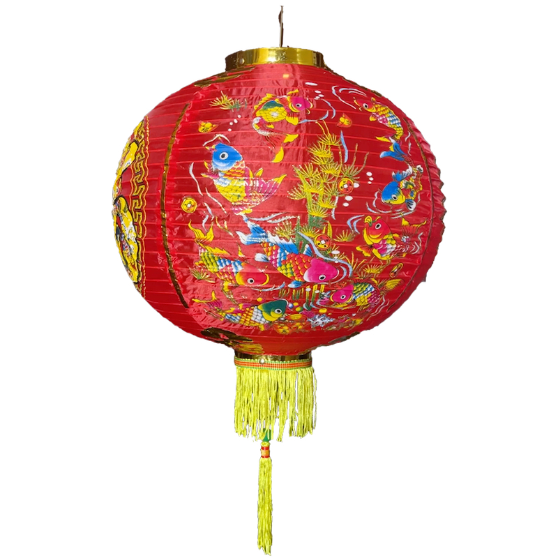 2PCS Lampion Kain Diamond Lampion Berlian Bludru Fuk Imlek Lampion Gantung Imlek Lampion Kain Sutra