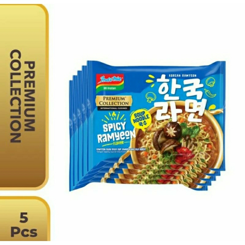 

Indomie Premium Collection Korean Series Spicy Ramyeon Flavor,