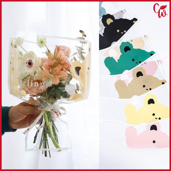 

30 Lembar Plastik Single Flower Single Bungkus Plastik Bunga Satuan Tangkaian SF07