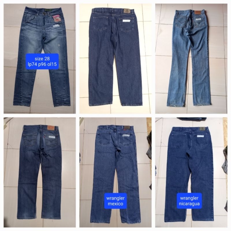 Celana jeans Pria Branded second thrift