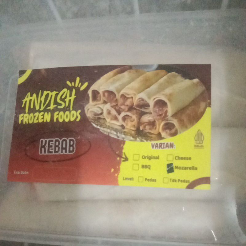 

Kebab Mini Mozarella Frozen 10pcs, Andish