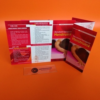 Leaflet Memahami Gangguan Menstruasi, Leaflet Informasi Kesehatan Reproduksi wanita. Isi 25 Lembar.