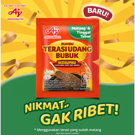 

AJINOMOTO TERASI UDANG BUBUK kemasan 6gr
