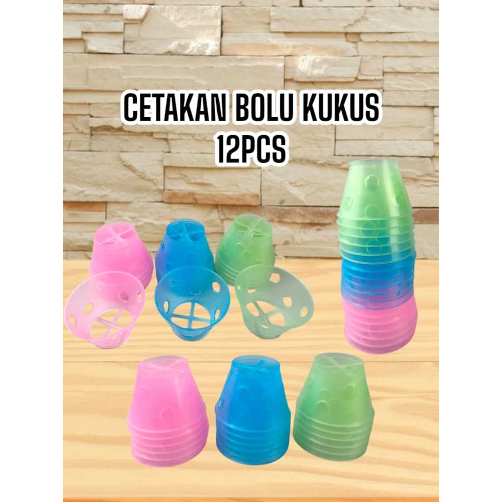 Isi 1 Lusin Murah Berkualitas/ Cetakan Bolu Kukus Pendek / Cetakan Bolu Kukus Plastik
