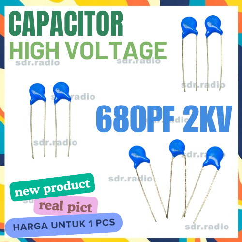 Ceramic 681 2KV 680pf Kapasitor Keramik 2000v 680 pf Capacitor
