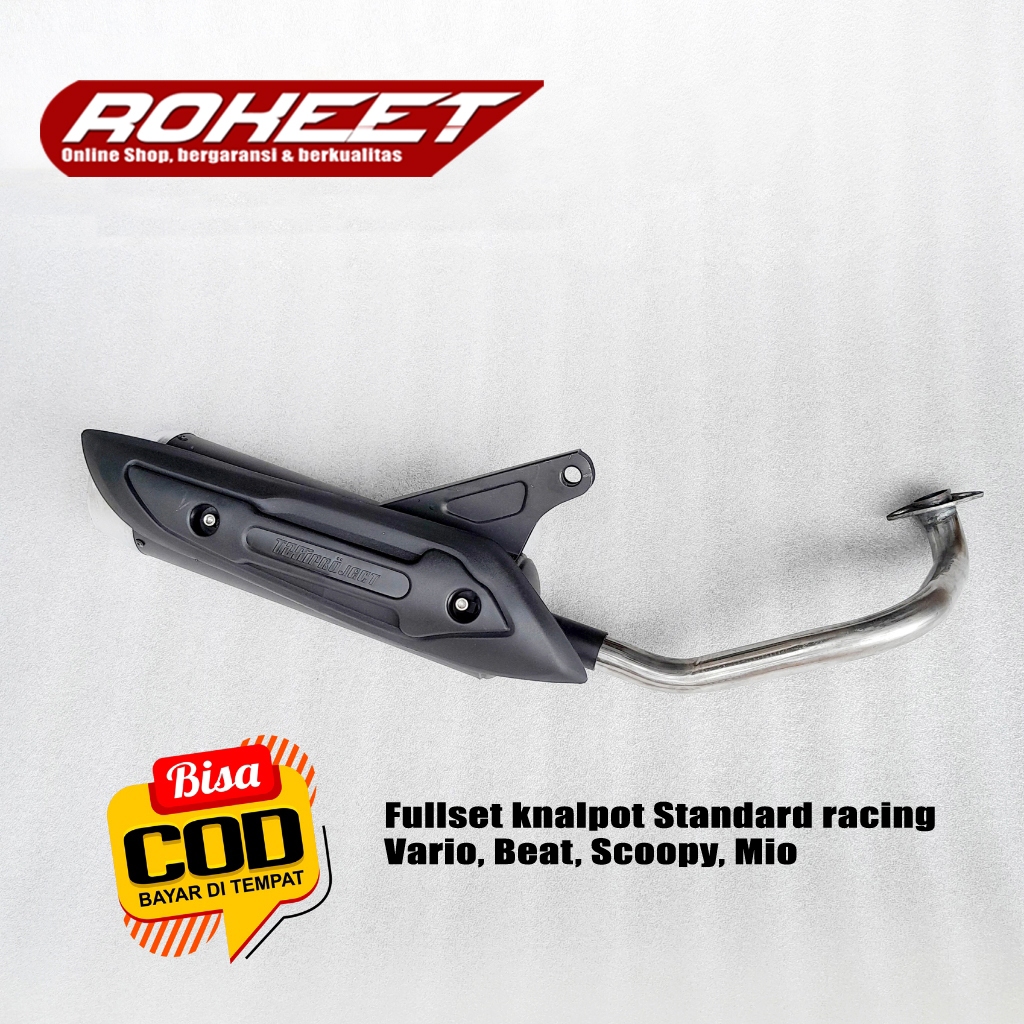 Fullset Knalpot standar racing model TZM, kondoman Honda Beat, Scoopy model CMS