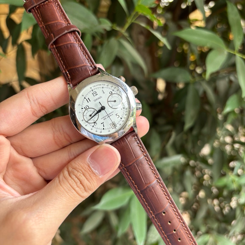 Jam Tangan Sekonda Chronograph 23 Jewels Russia Watch Poljot 38mm