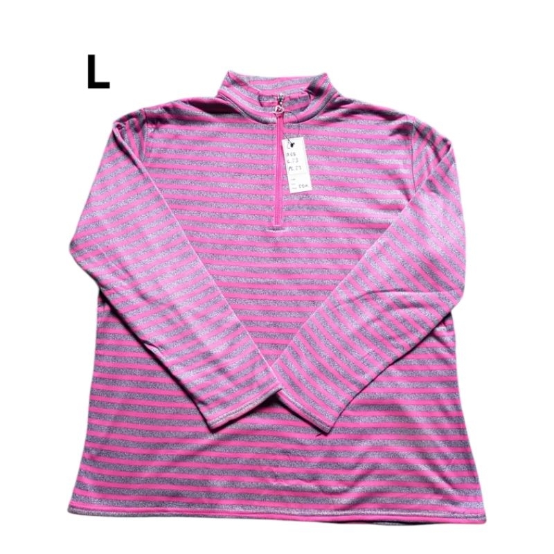 Unbrand size L baselayer outdoor second inner pollar tebal kaos gunung bekas baju half zip sweater