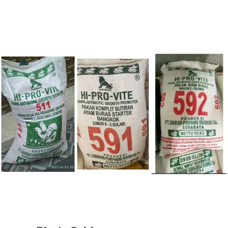 Pua ayam starter ayam bangkok dan pedaging 591 592 511 pakan ayam entok bebek 1 kg