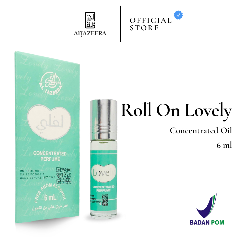 lovely Parfum Roll On Arab 6 ml Non Alkohol | Minyak Wangi Concentrated Oil | Original Segel Pabrik 