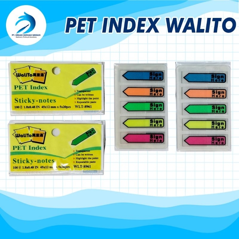 

Sticky notes kertas pet indek panah post memo stick it note penada tempelan stiker index and mark