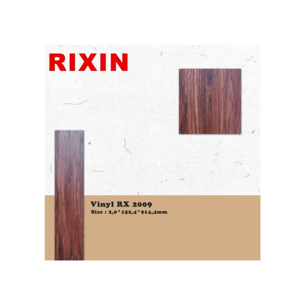 Vinyl lantai wood plank merk feijin tebal 2mm