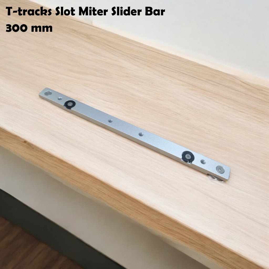T SLIDER SLOT BAR 300MM MEJA POTONG TABLE SAW RUNNER GAUGE MITER TRACK 30CM REL ZBOSV