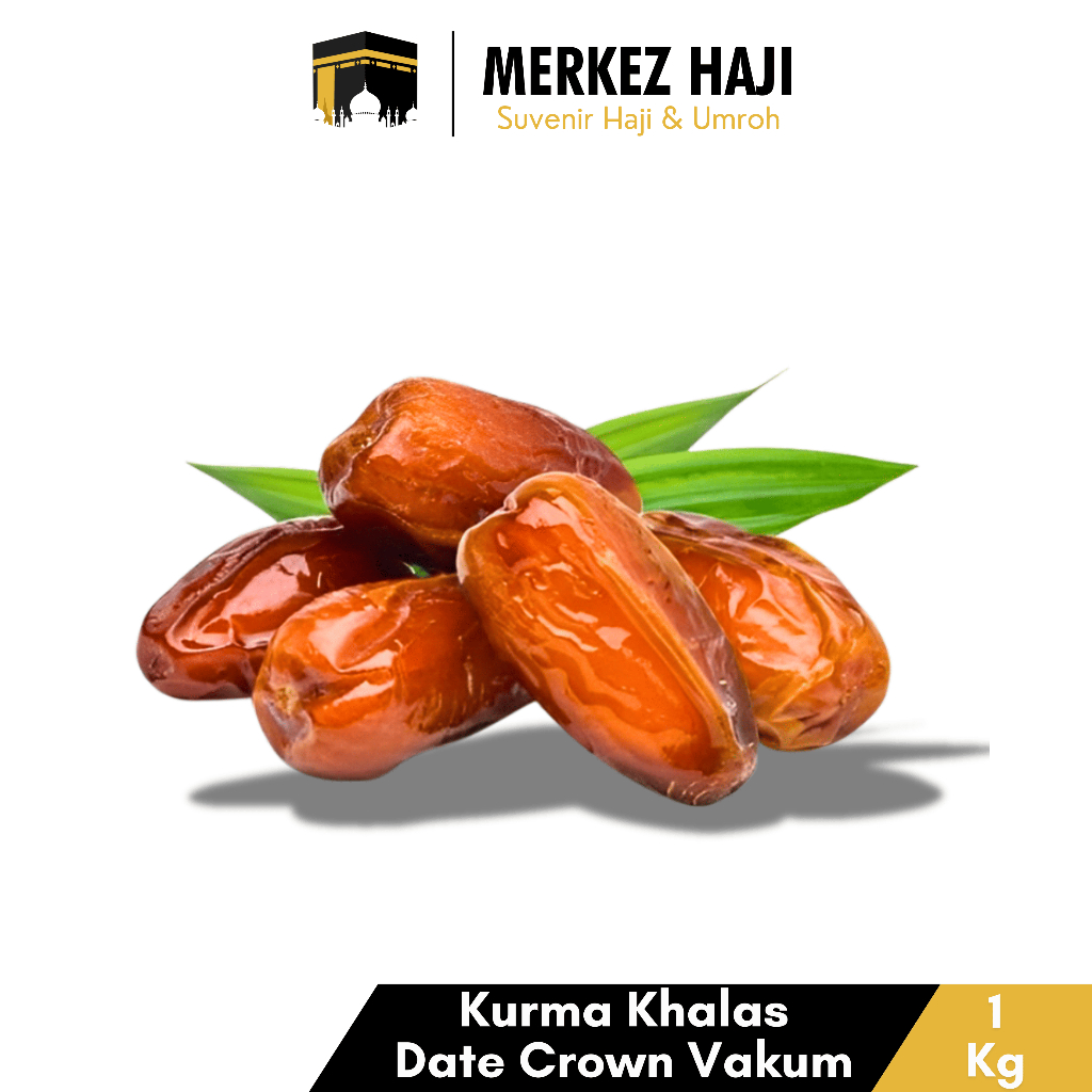 

Kurma Date Crown Khalas 500 Gram Thermo Vacum Press Premium Asli 100% Original Oleh Oleh Haji Umroh