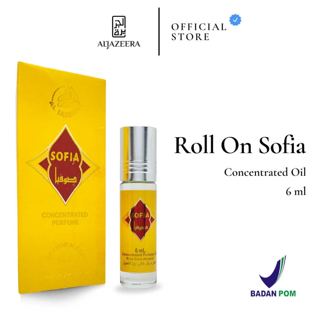 Sofia Parfum Roll On Arab 6 ml Non Alkohol | Minyak Wangi Concentrated Oil | Original Segel Pabrik |