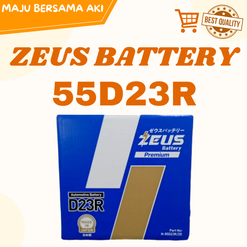 Aki Mobil Zeus Premium Japan aki kering 55D23R Aki Jeep Wrangler
