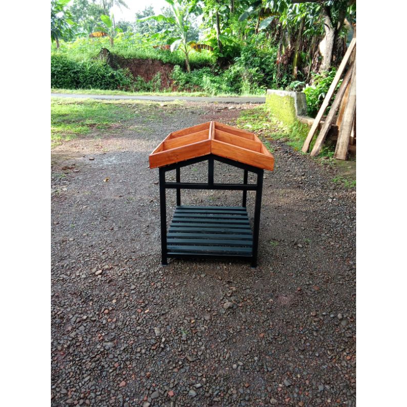 rak buah rak toko kayu jati  100x85x90
