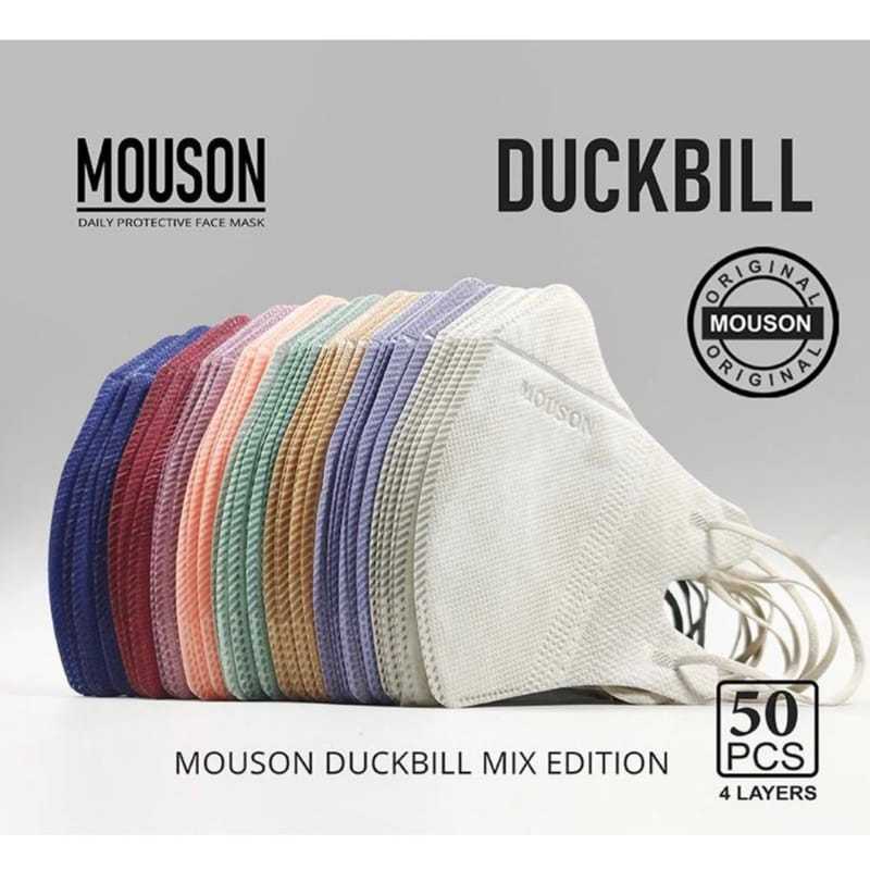 MASKER DUCKBILL/MOUSON DUCKBILL MIX WARNA ISI 50PCS