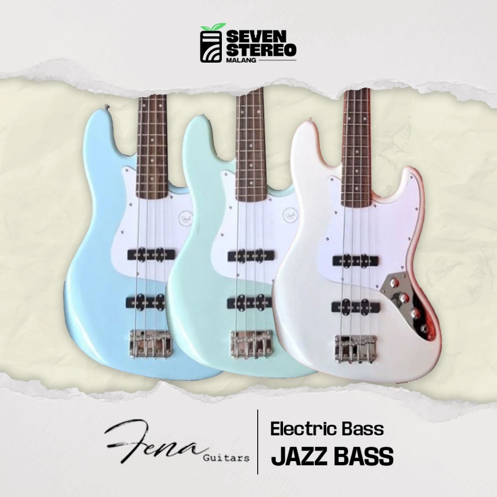 Fena Jazz Bass Rosewood  Fretboard 4 String Bass 4 Senar