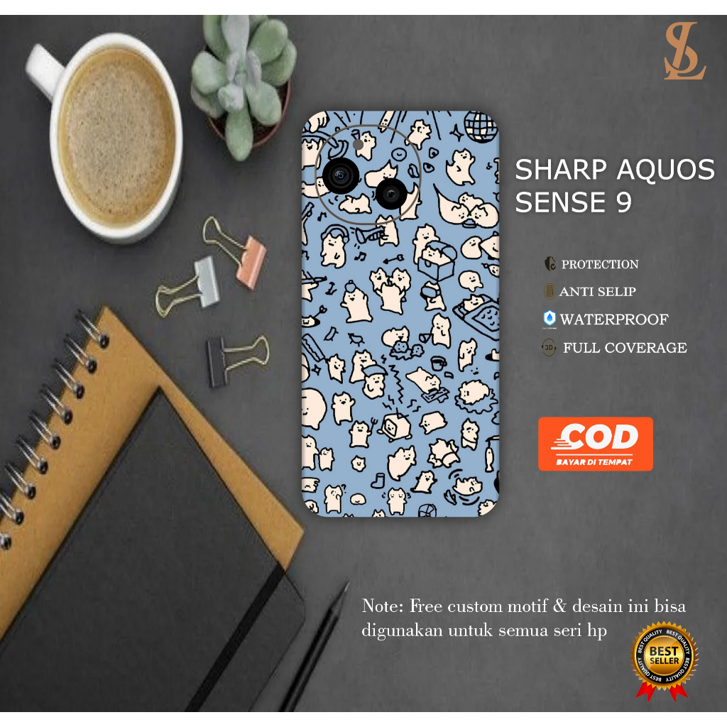 GARSKIN HANDPHONE SHARP AQUOS SENSE 9 FREE CUSTOM ISI 2 PCS