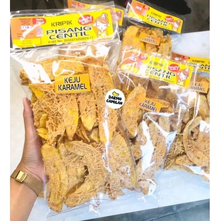 

Kripik Pisang Centil 250gr Keju Susu Karamel