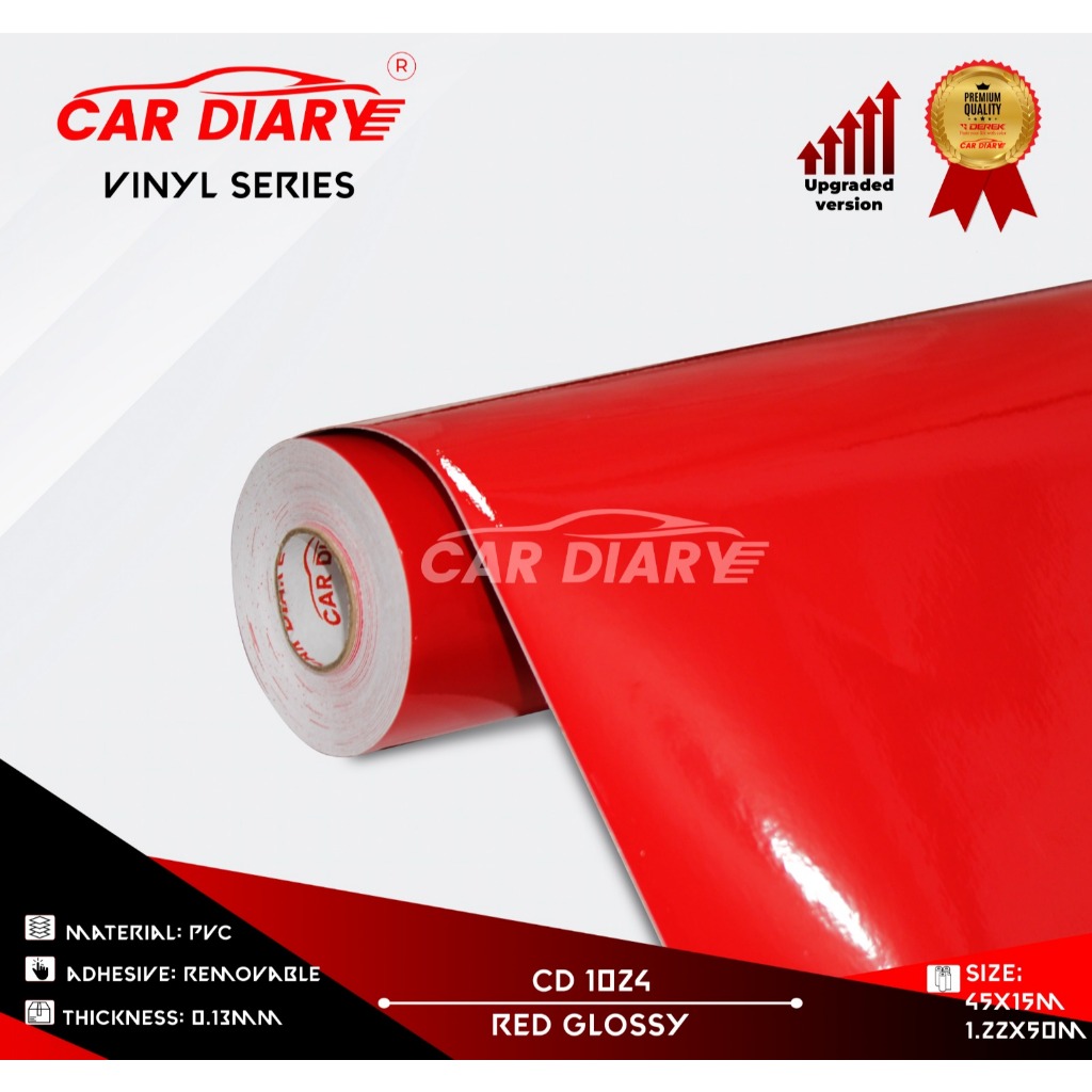 Sticker Stiker Skotlet Motor Warna Merah Glos Dop