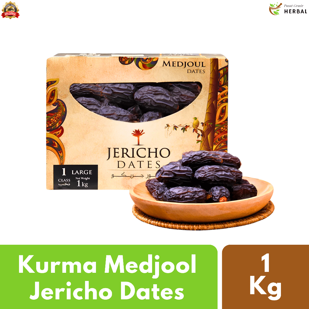 

Kurma Medjool Jumbo 1 Kg Palestina Premium Quality | Korma Medjol Dates Asli Palestin 100% Original