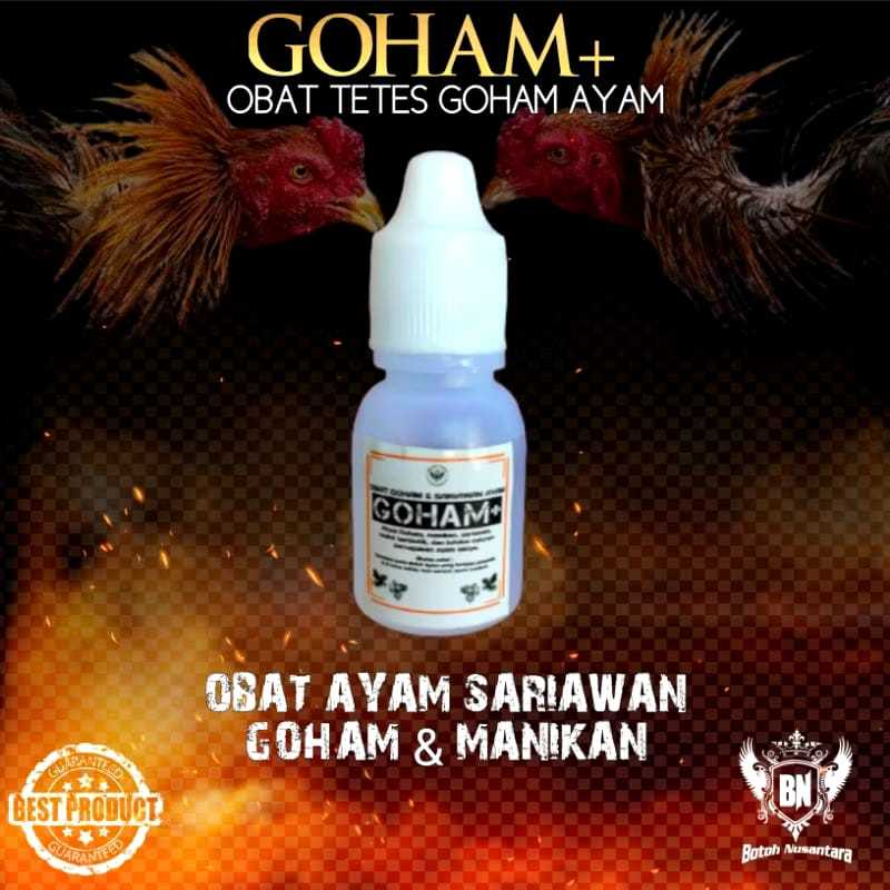 GOHAM+ Obat ayam manikan goham sariawan penyakit paruh mulut