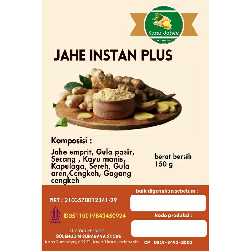 

Kang Jahee Instan Plus (Jehe Emprit) Campuran Gula Aren