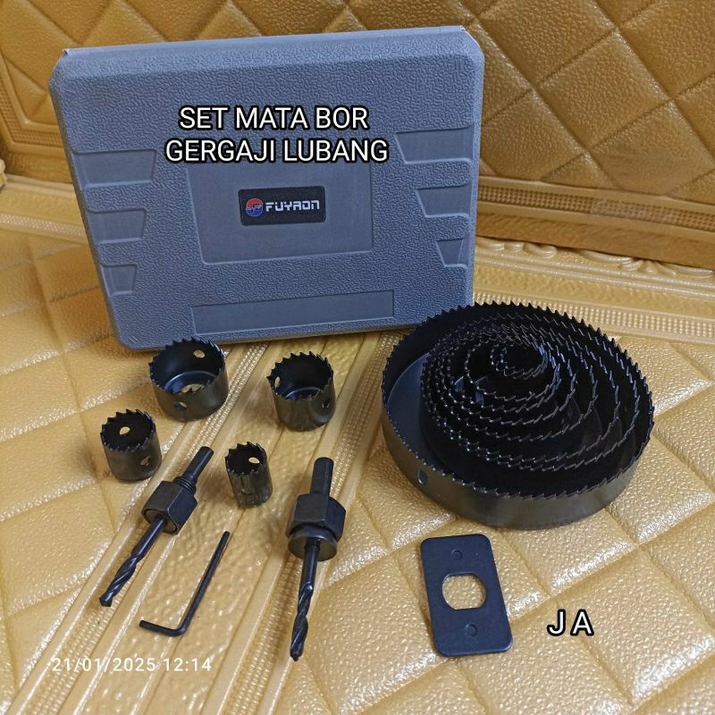 SET MATA BOR GERGAJI LUBANG 16 BUAH SET GERGAJI LUBANG FUYAON
