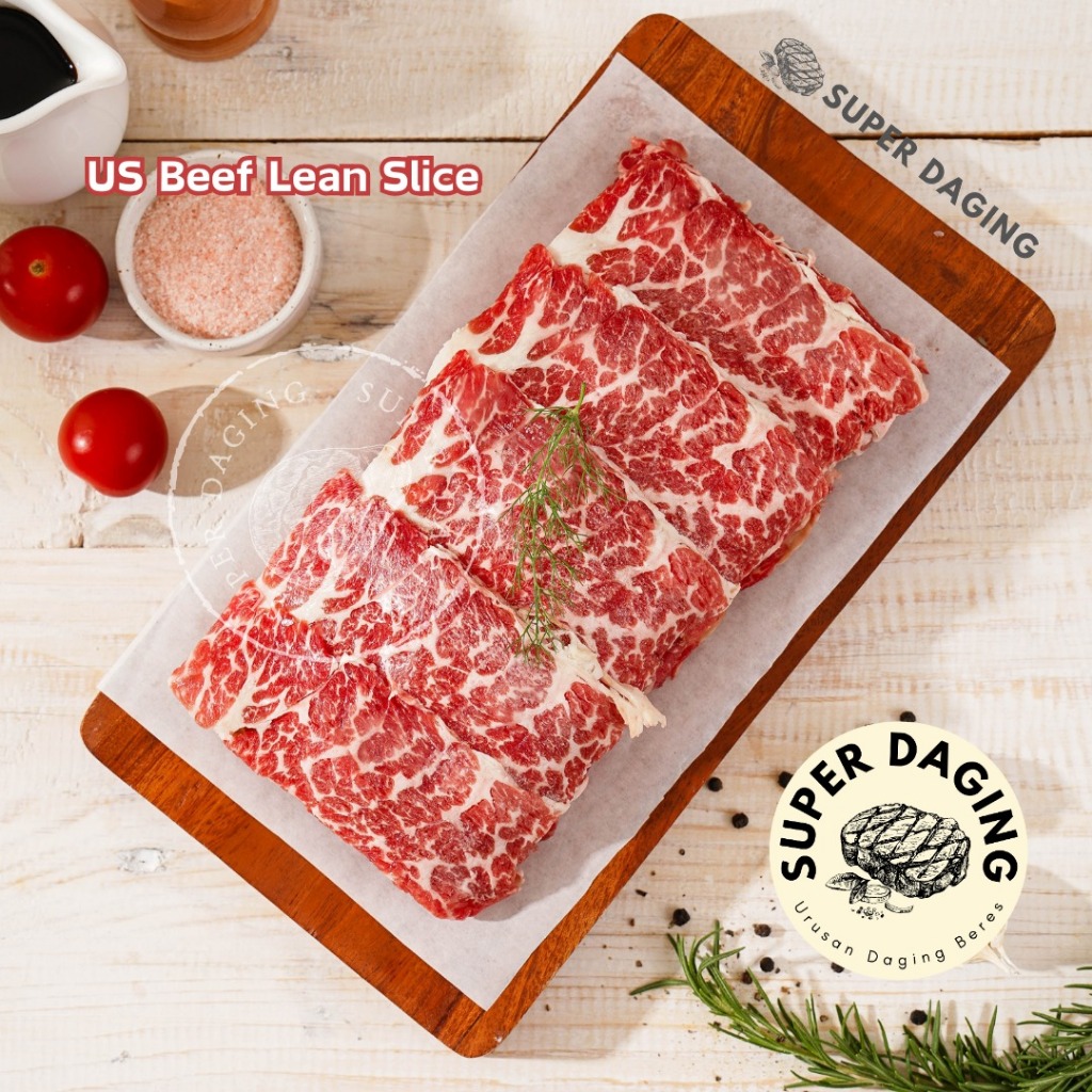 

Daging Sapi US Beef Lean Slice Less Fat 1kg - Super Daging Tangerang