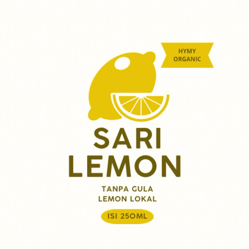 

SARI LEMON Tanpa Gula 100% ORGANIC Ready 250ML/1L