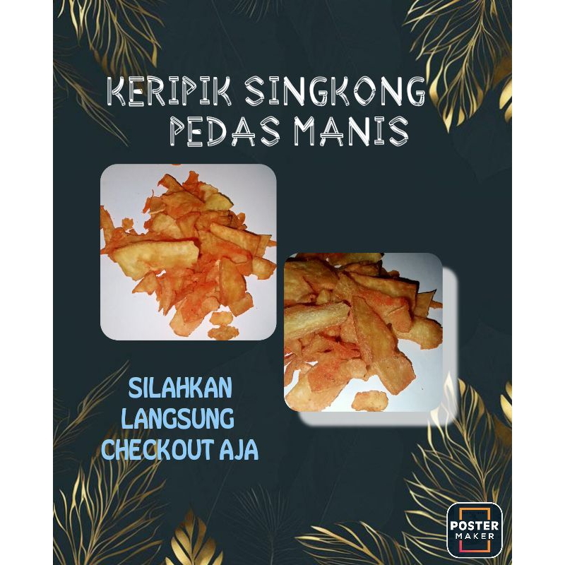 

keripik singkong/keripik ketela balado pedas manis