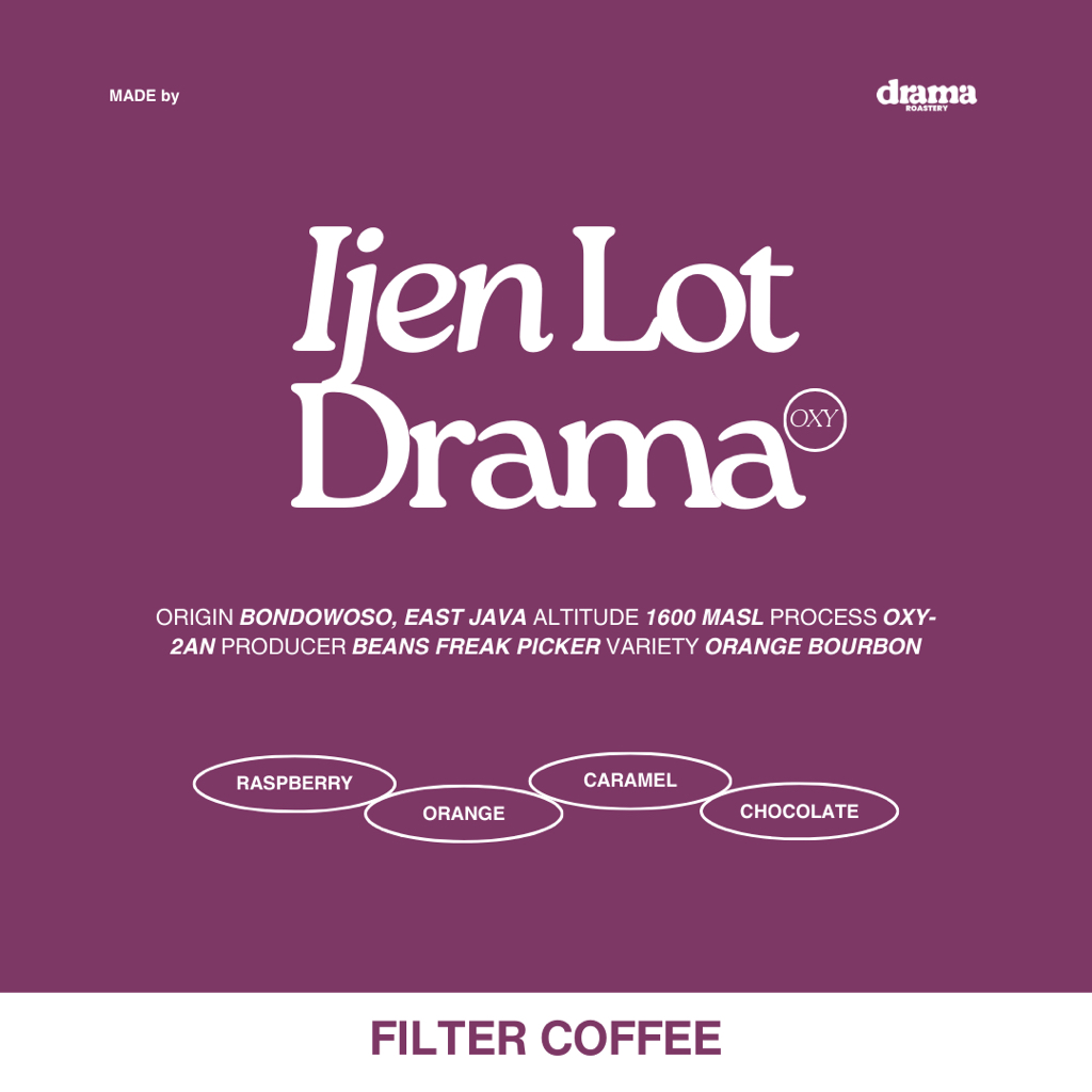 

Ijen Lot Drama Oxy Filter Coffee Arabica
