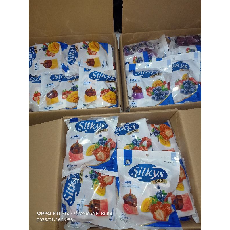 

Silky's puding 2 lapis Rasa Aneka buah isi 10pcs