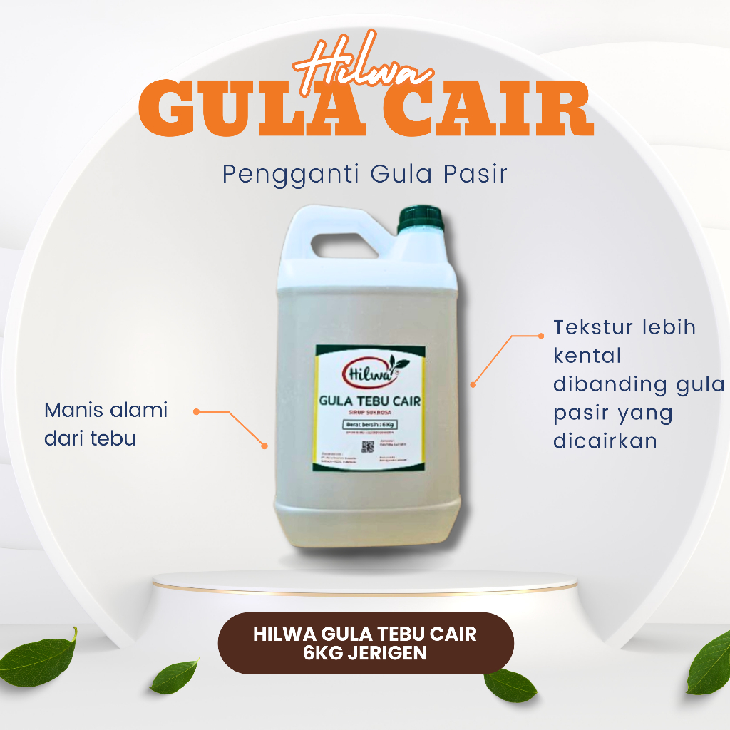

GULA TEBU CAIR (SUKROSA) HILWA VARIAN JERIGEN 6KG