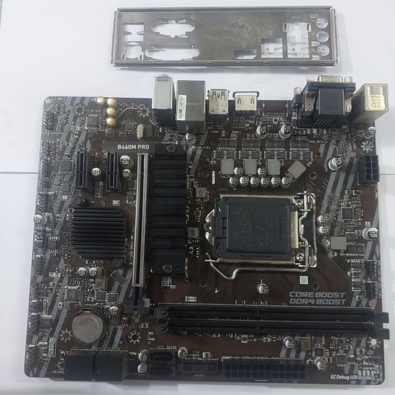 Motherboard Intel H410 Micro ATX 2 Slot DDR4 64GB Max, PCIe 3.0 x16, M.2 NVMe/SATA, USB 3.2 Gen 1 & 2.0, Gigabit Ethernet