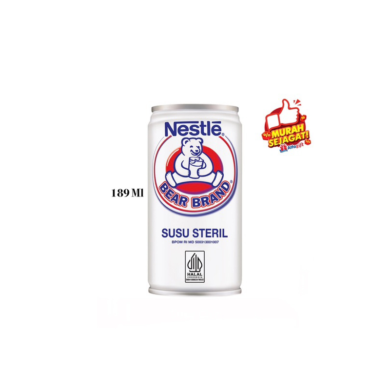 

Bear Brand Susu Steril 189 Ml