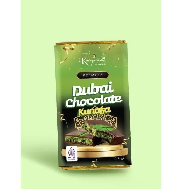 

Dubai Chocolate Kunafa Kunang Kunang | Coklat Dubai 250gr