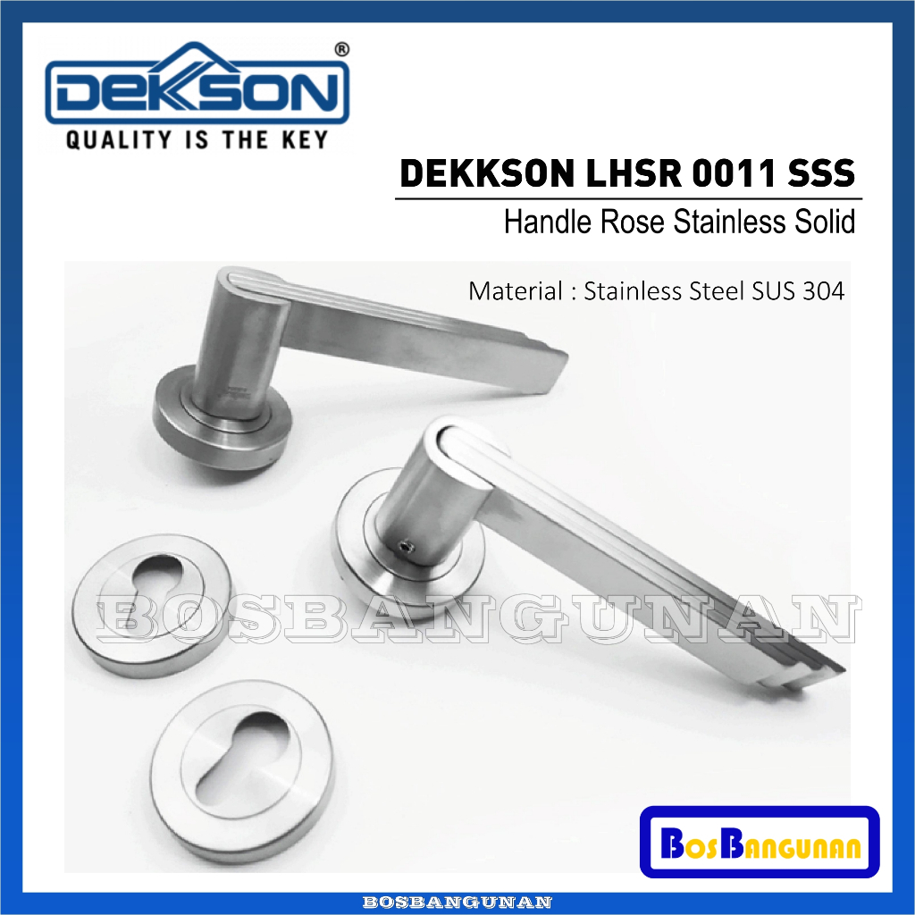 Handel Pintu DEKKSON Solid LHSR 0011 SSS / Gagang Pintu DEKKSON / Handle Pintu DEKKSON LHSR0011 / Ga