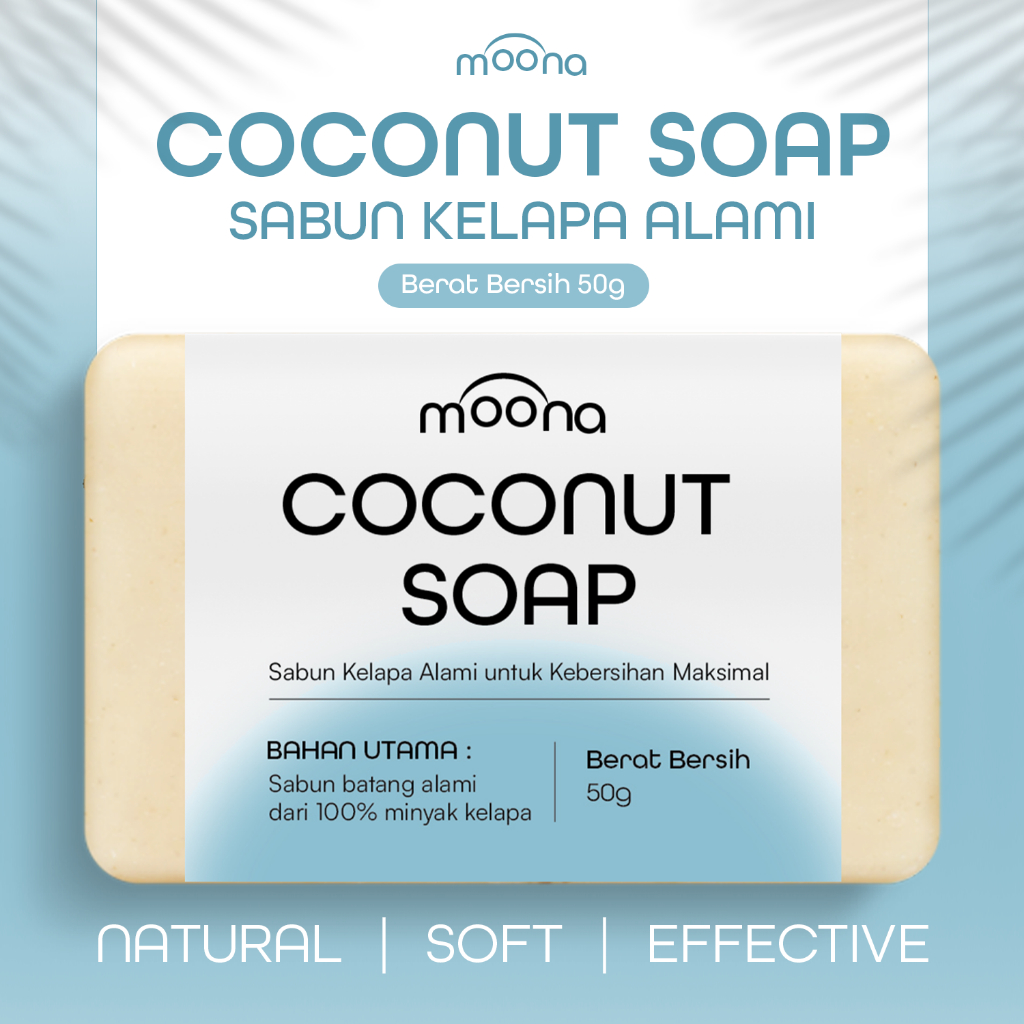 Moona Sabun Cuci Kelapa Coconut Soap Sabun Kelapa Pembersih Pembalut Kain Menspad Serbaguna