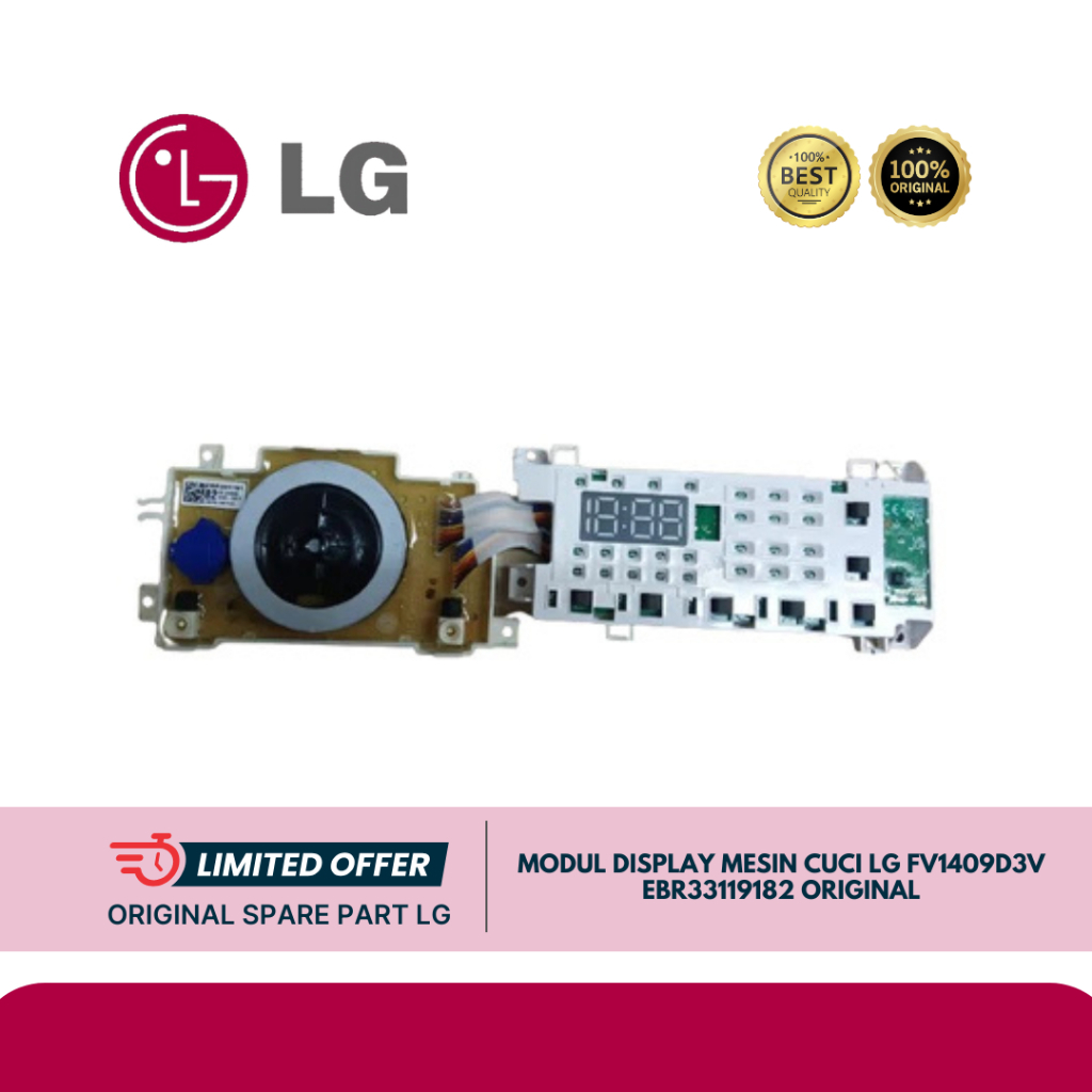 MODUL DISPLAY MESIN CUCI LG FV1409D3V EBR33119182 ORIGINAL
