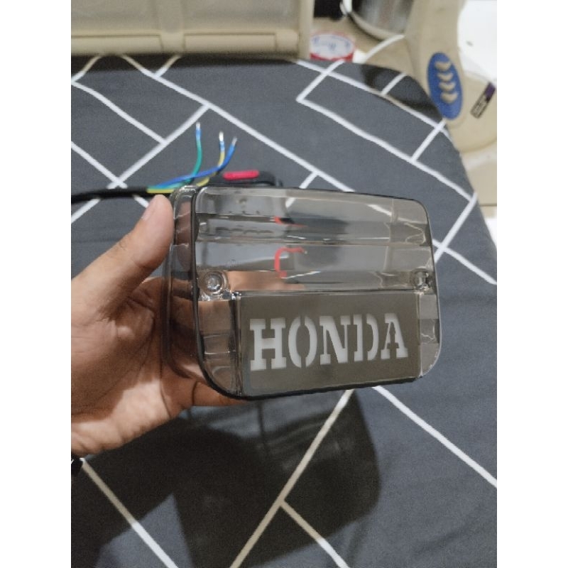 stoplamp gl100 logo honda led lampu belakang