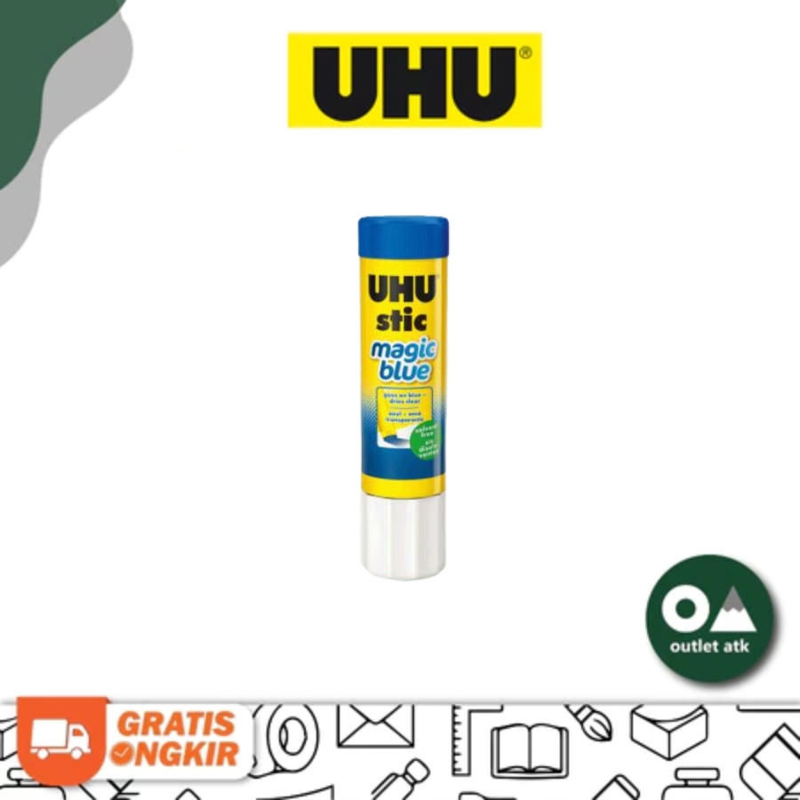 

Lem Kertas UHU Stic Magic Blue Glue Stick 8.2g