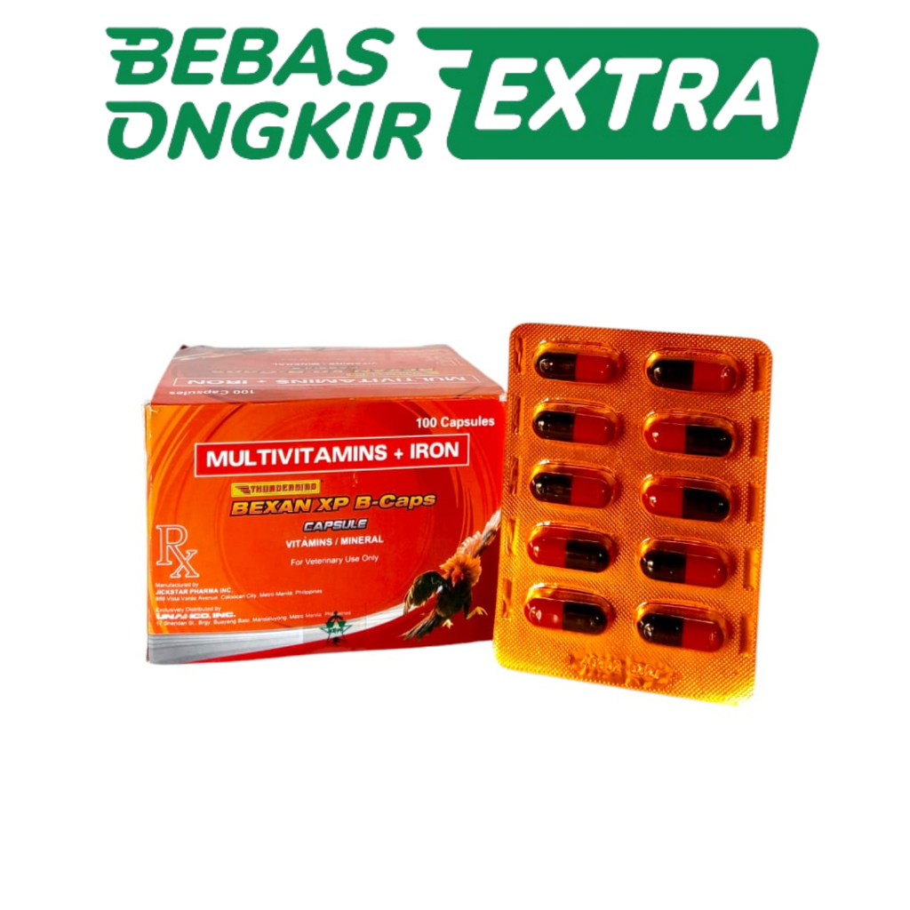 BEXAN XP KAPSUL (1 STRIP) - Multivitamin Obat Ayam
